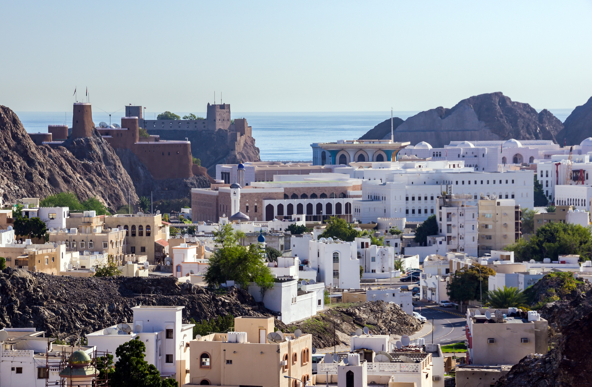 Overlooking of Muscat old Harbour area - Muscat, Oman